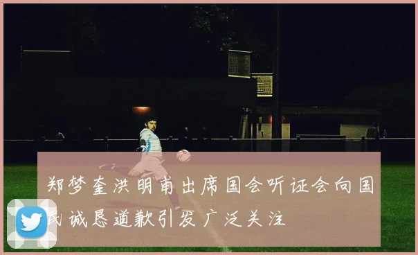 郑梦奎洪明甫出席国会听证会向国民诚恳道歉引发广泛关注
